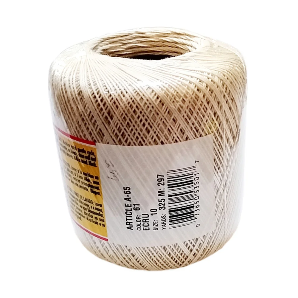 J&P Coats Knit-Cro-Sheen Yarn in Cream